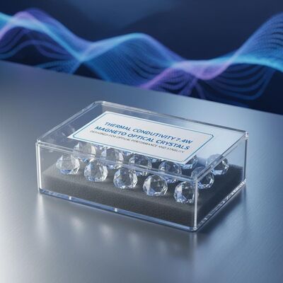 kopen Thermische geleidbaarheid 7.4W Magneto-optische kristallen Transparent Box Pack Ontworpen voor optische prestaties en stabiliteit online manufacture