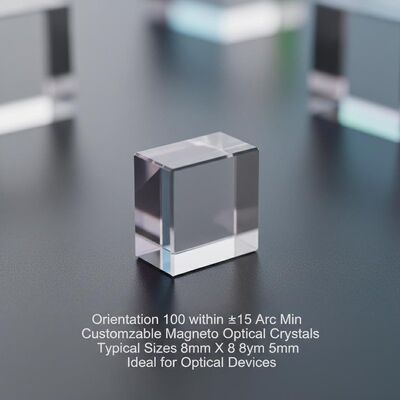 kopen Oriëntatie 100 binnen ±15 boogmin Aanpasbare magnetoptische kristallen Typische afmetingen 8 mm X 8 mm X 5 mm Ideaal voor optische apparaten online manufacture